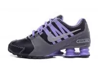 alabama nike air shox pu running chaussures black gray purple